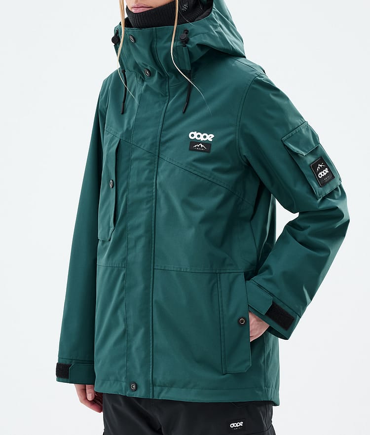 Dope Adept W Skijakke Dame Bottle Green, Bilde 8 av 9