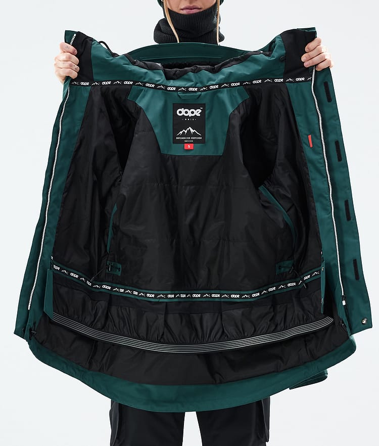 Dope Adept W Skijakke Dame Bottle Green, Bilde 9 av 9