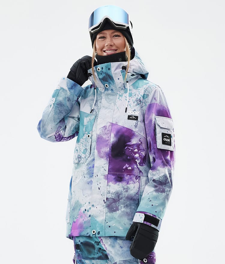 Dope Adept W Snowboardjakke Dame Spray Green Grape, Bilde 1 av 9