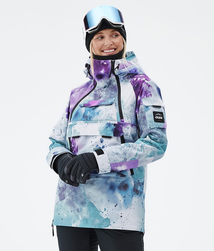 Dope Akin W Snowboardjakke Dame Spray Green Grape, Bilde 1 av 8