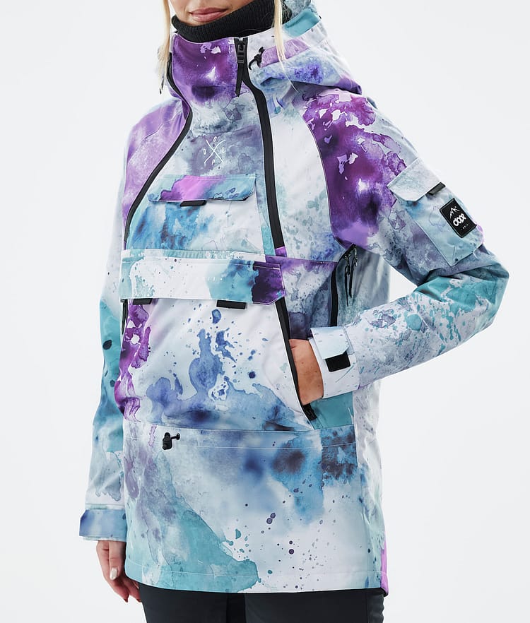 Dope Akin W Snowboardjakke Dame Spray Green Grape, Bilde 7 av 8