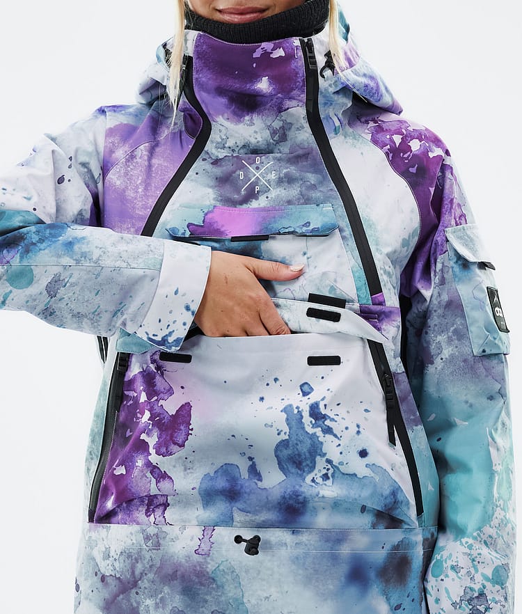 Dope Akin W Snowboardjakke Dame Spray Green Grape, Bilde 8 av 8