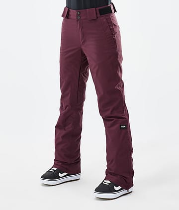 Dope Con W Snowboardbukse Dame Burgundy Renewed