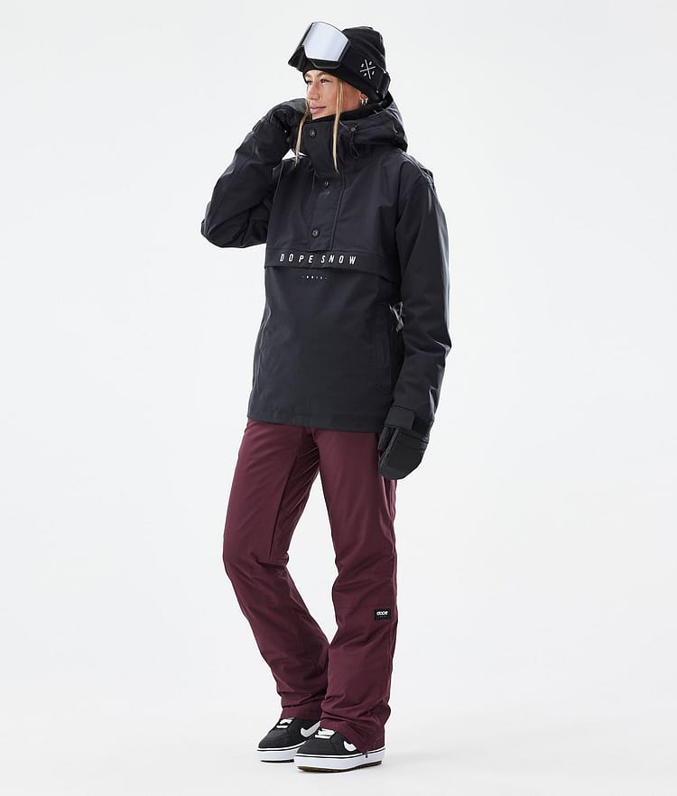 Dope Con W Snowboardbukse Dame Burgundy, Image 2 of 6