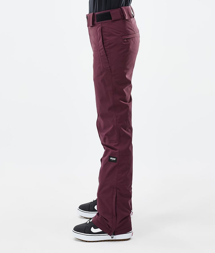 Dope Con W Snowboardbukse Dame Burgundy, Image 3 of 6