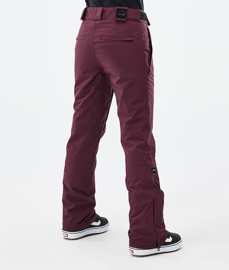 Dope Con W Snowboardbukse Dame Burgundy Renewed, Bilde 4 av 6