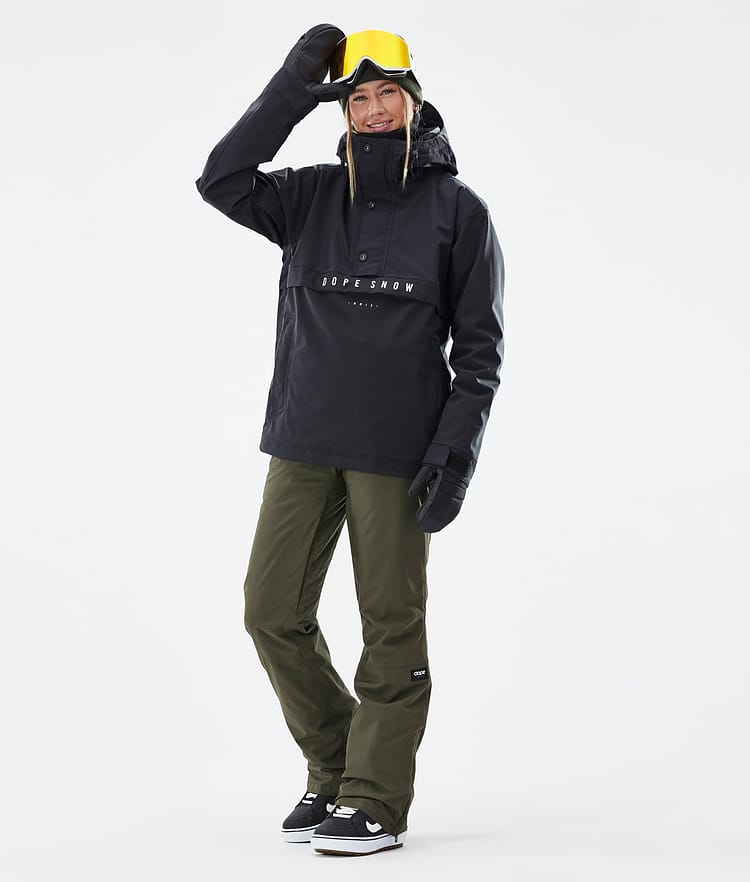 Dope Con W Snowboardbukse Dame Olive Green, Bilde 2 av 6