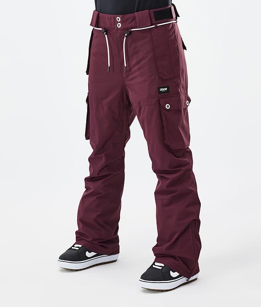 Dope Iconic W Snowboardbukse Dame Burgundy