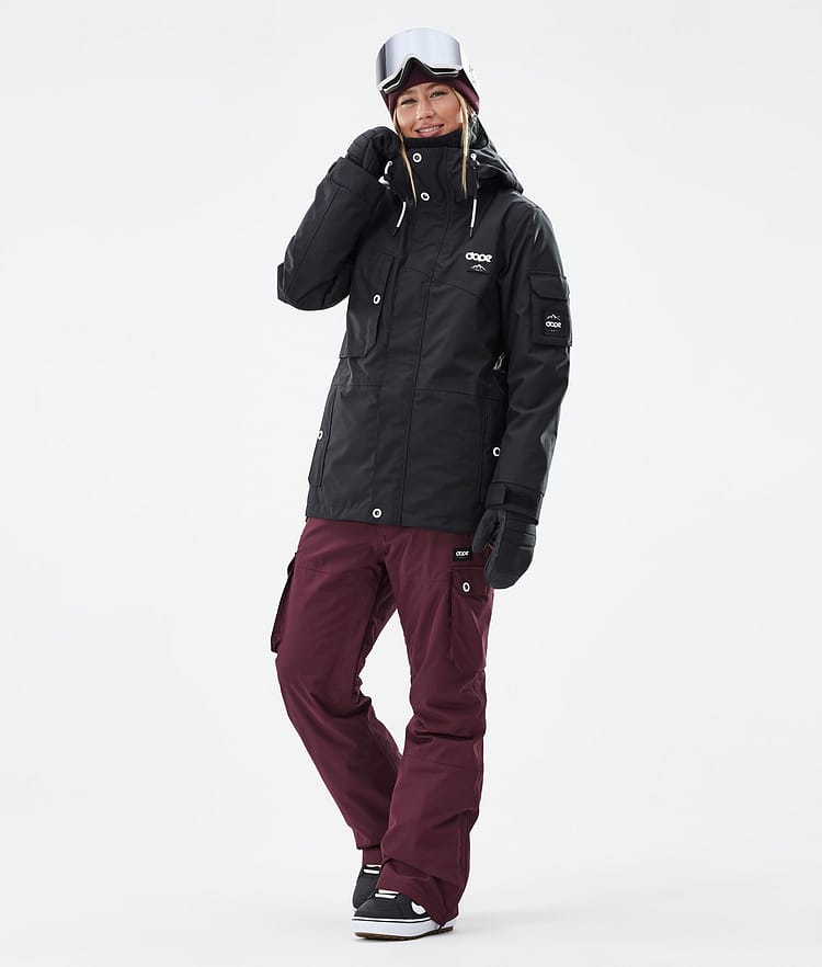 Dope Iconic W Snowboardbukse Dame Burgundy