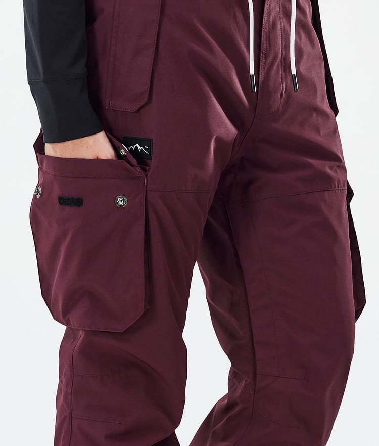 Dope Iconic W Skibukse Dame Burgundy, Bilde 6 av 7