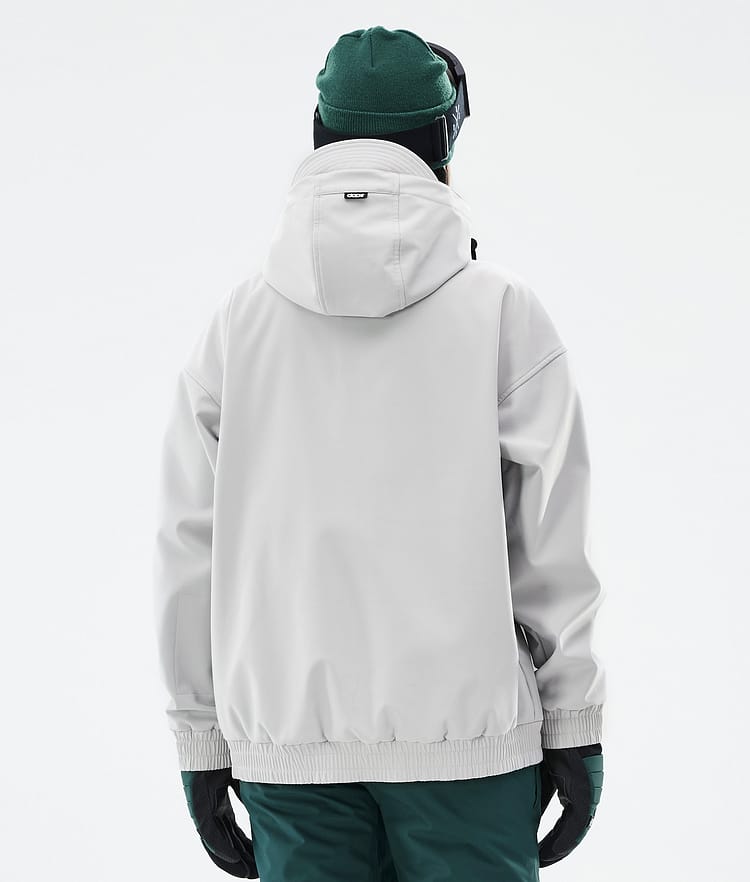 Dope Cyclone W Snowboardjakke Dame Light Grey Renewed, Bilde 6 av 8
