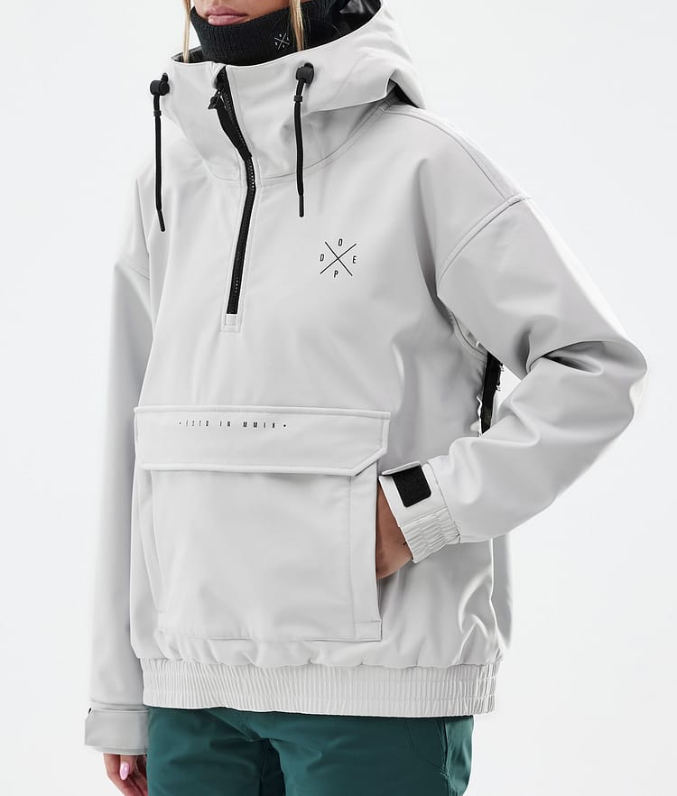 Dope Cyclone W Snowboardjakke Dame Light Grey Renewed, Bilde 7 av 8