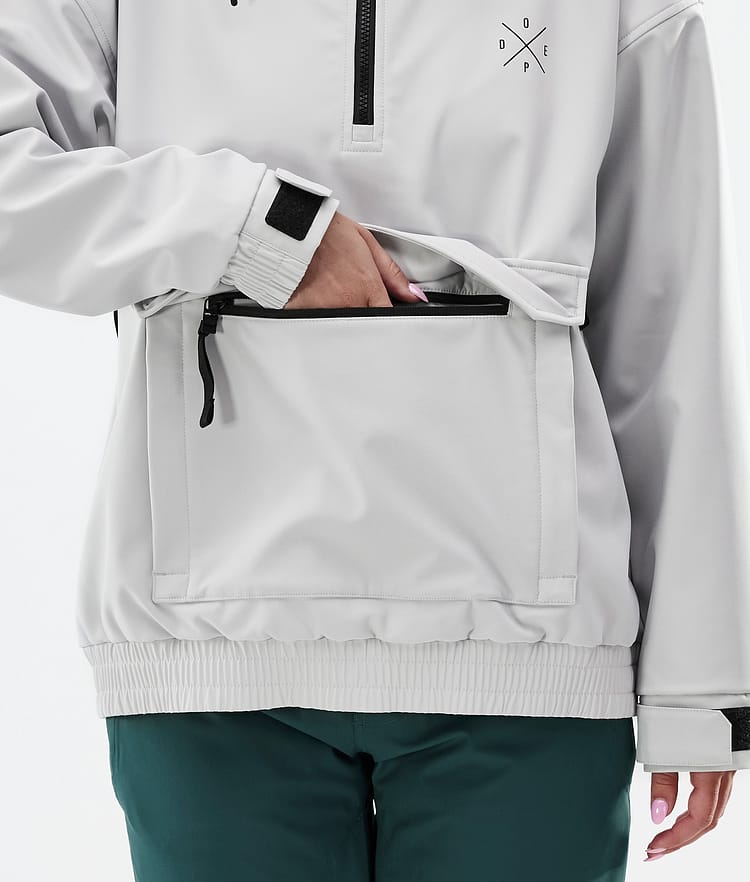 Dope Cyclone W Snowboardjakke Dame Light Grey Renewed, Bilde 8 av 8