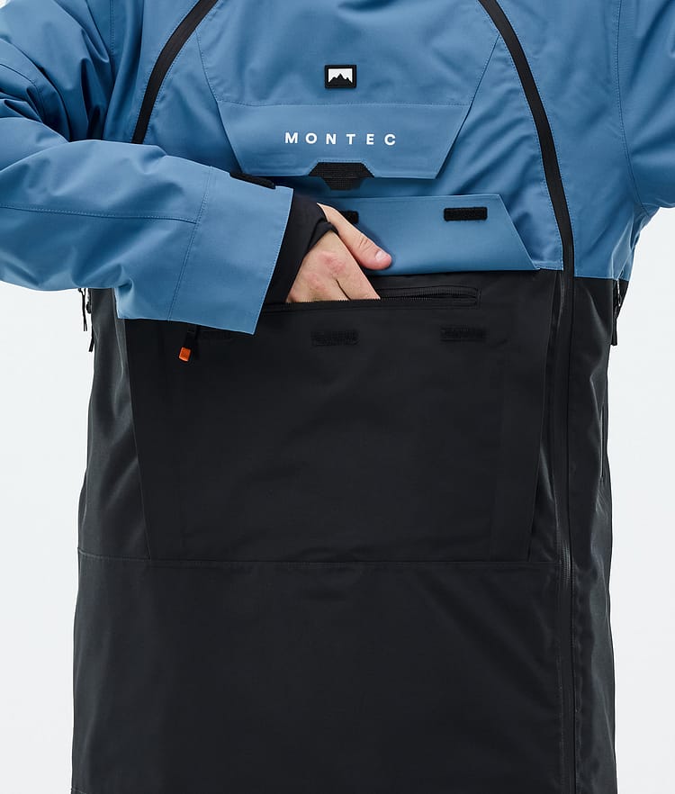 Montec Doom Snowboardjakke Herre Blue Steel/Black Renewed, Bilde 9 av 11