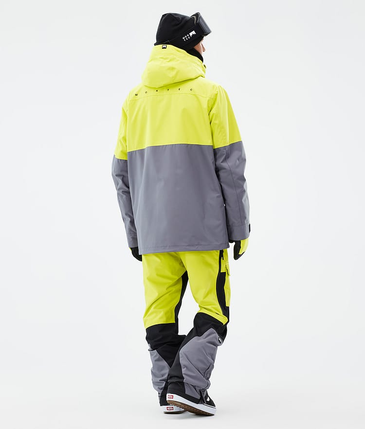 Montec Doom Snowboardjakke Herre Bright Yellow/Black/Light Pearl, Bilde 4 av 10