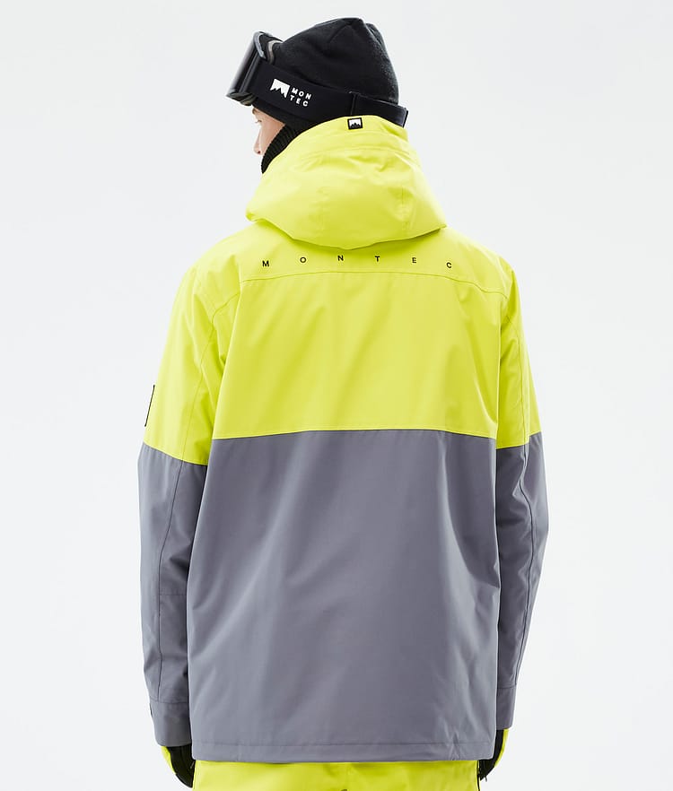Montec Doom Skijakke Herre Bright Yellow/Black/Light Pearl, Bilde 6 av 10