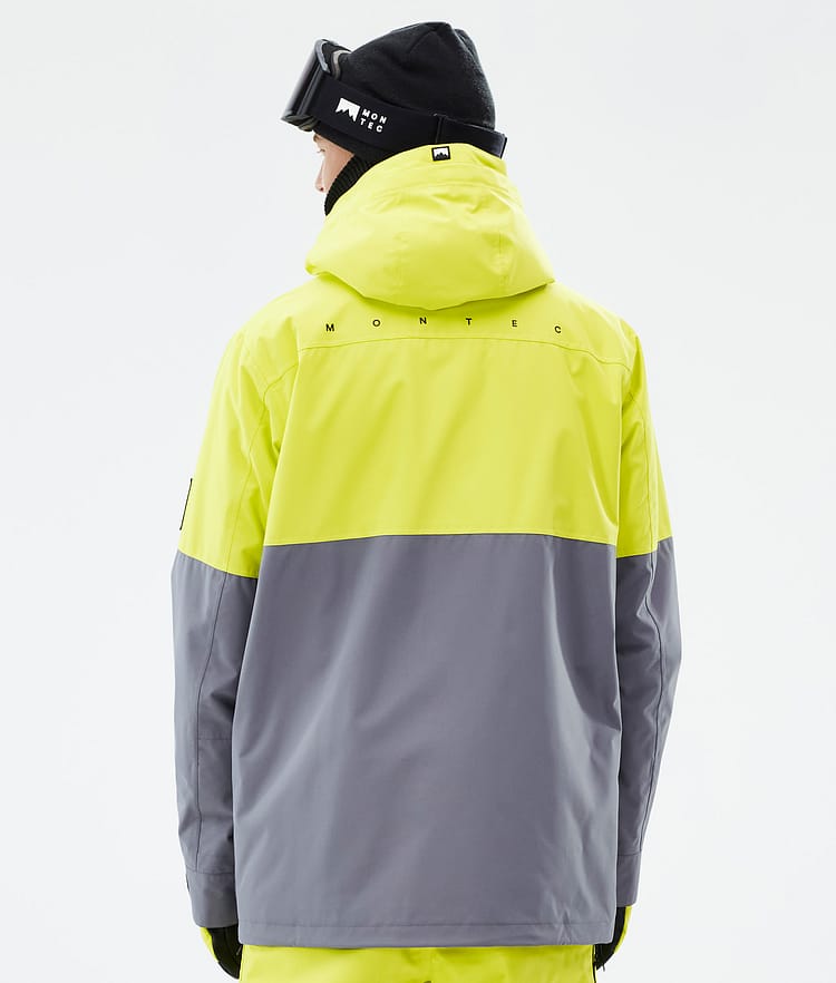 Montec Doom Snowboardjakke Herre Bright Yellow/Black/Light Pearl