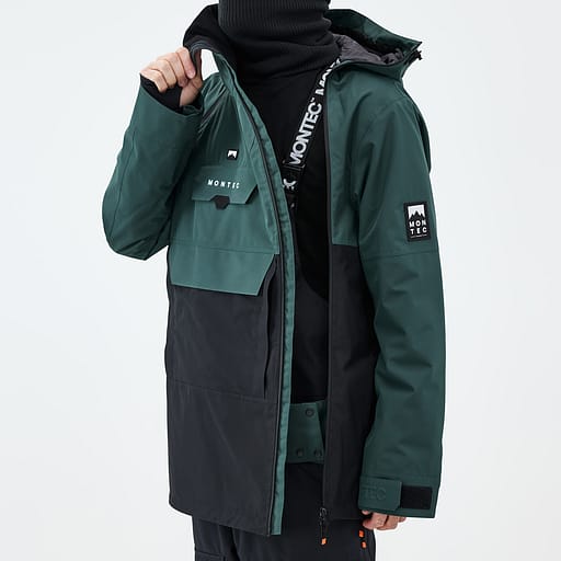 Glidelås foran med doble klaffer Hovedproduktdetaljbilde,