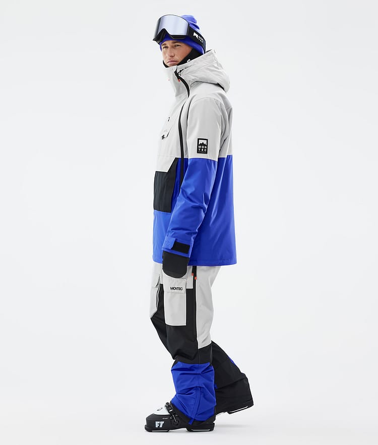 Montec Doom Skijakke Herre Light Grey/Black/Cobalt Blue, Bilde 4 av 11