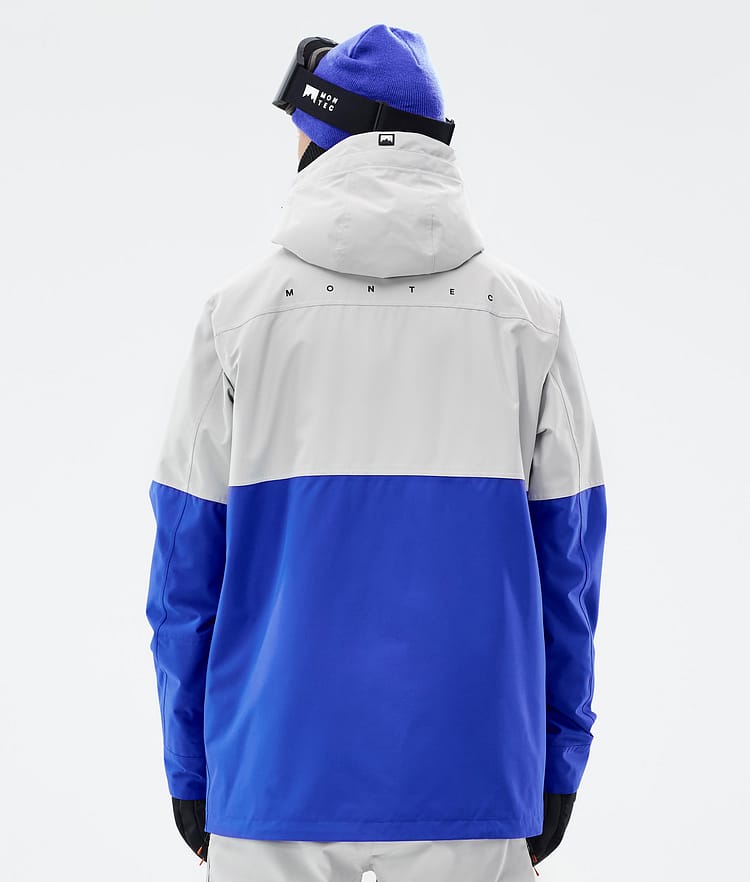 Montec Doom Snowboardjakke Herre Light Grey/Black/Cobalt Blue