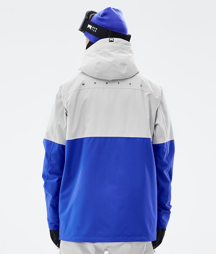 Montec Doom Skijakke Herre Light Grey/Black/Cobalt Blue, Bilde 7 av 11