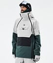 Montec Doom Snowboardjakke Herre Light Grey/Black/Dark Atlantic