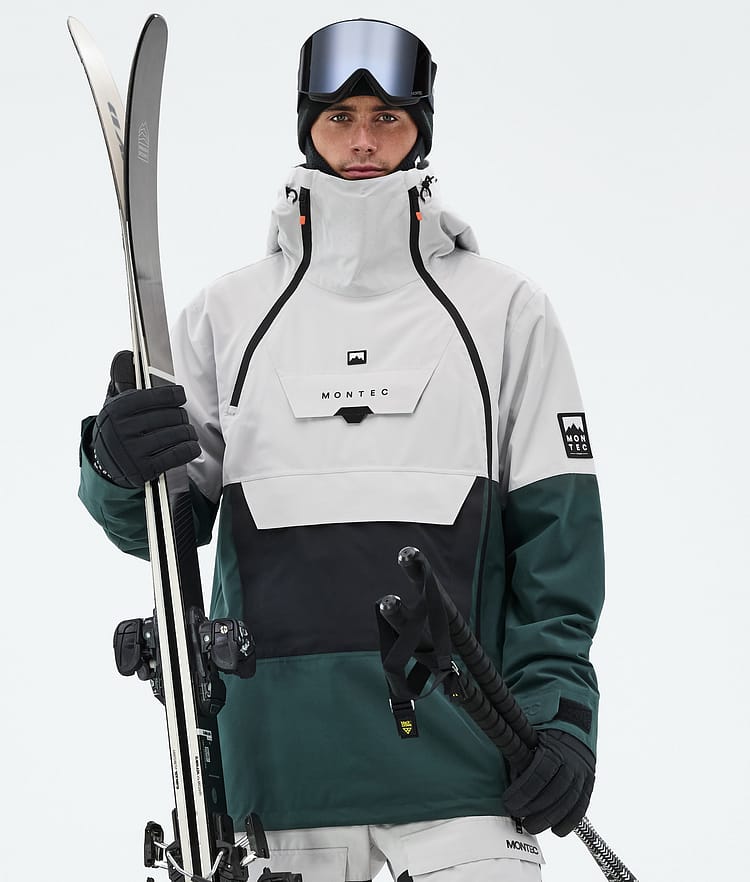 Montec Doom Skijakke Herre Light Grey/Black/Dark Atlantic, Bilde 1 av 11