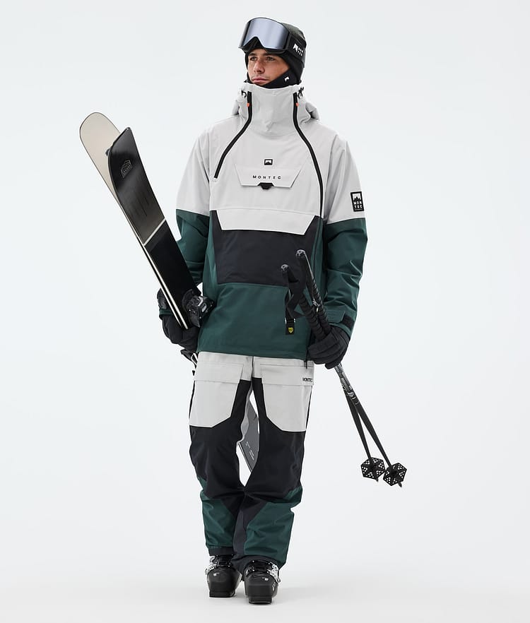 Montec Doom Skijakke Herre Light Grey/Black/Dark Atlantic, Bilde 3 av 11