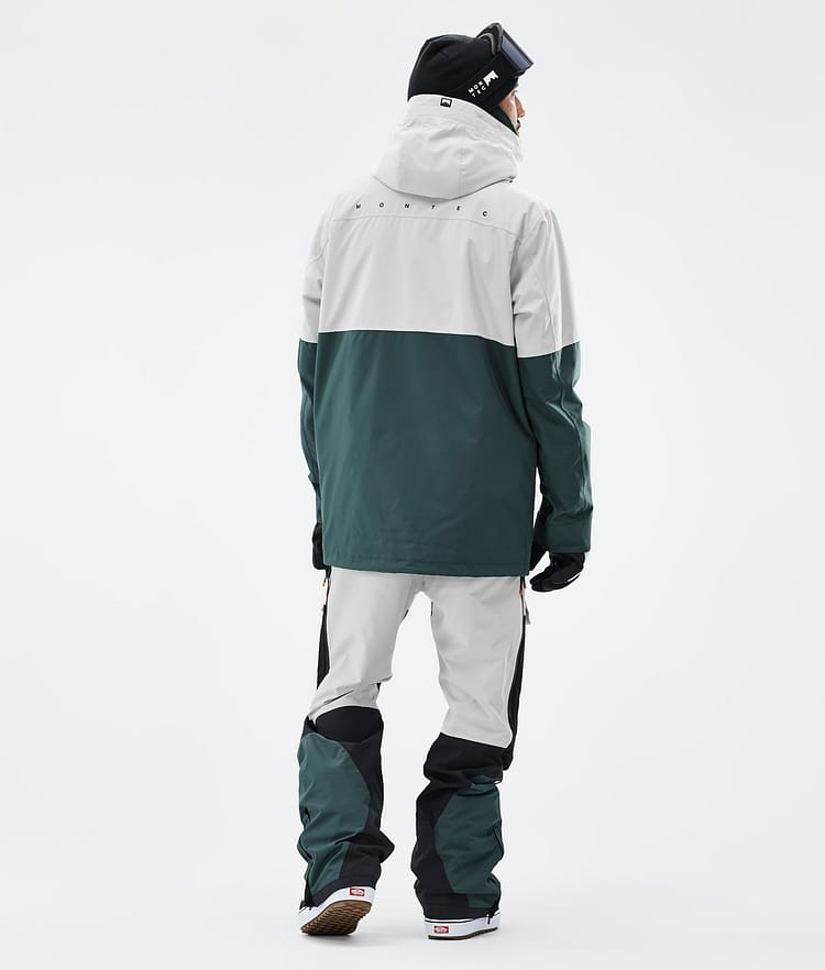 Montec Doom Snowboardjakke Herre Light Grey/Black/Dark Atlantic Renewed, Bilde 5 av 11