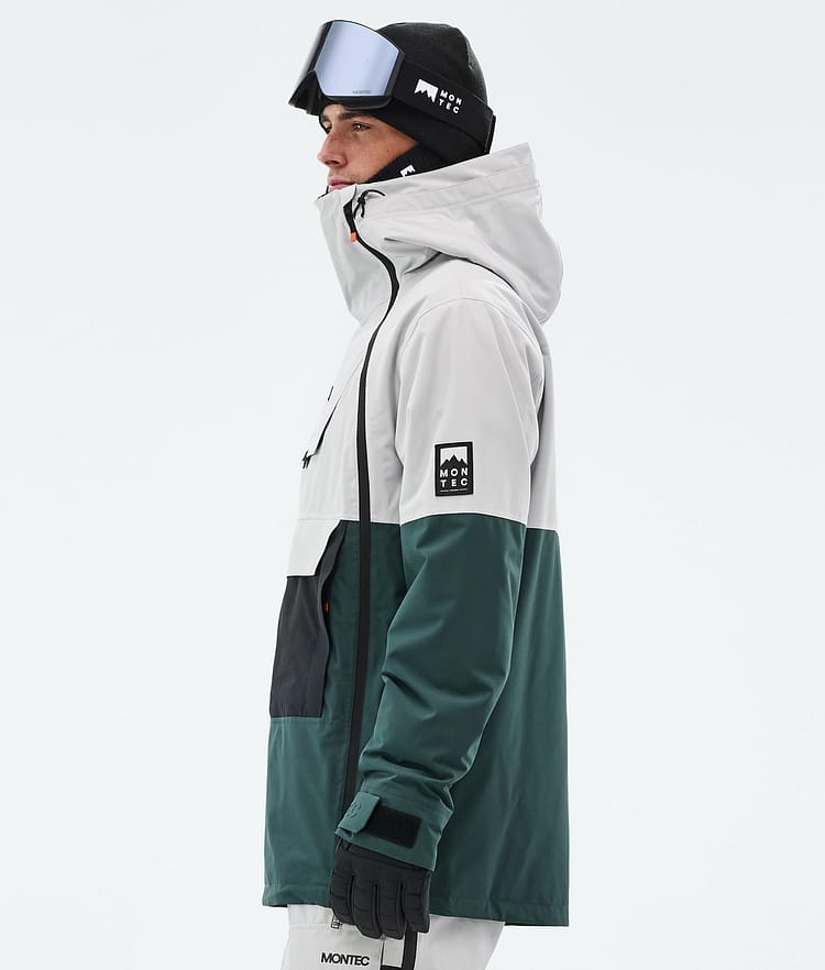 Montec Doom Snowboardjakke Herre Light Grey/Black/Dark Atlantic, Bilde 6 av 11