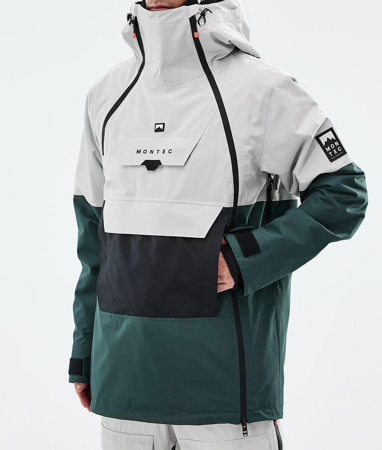 Montec Doom Skijakke Herre Light Grey/Black/Dark Atlantic, Bilde 8 av 11