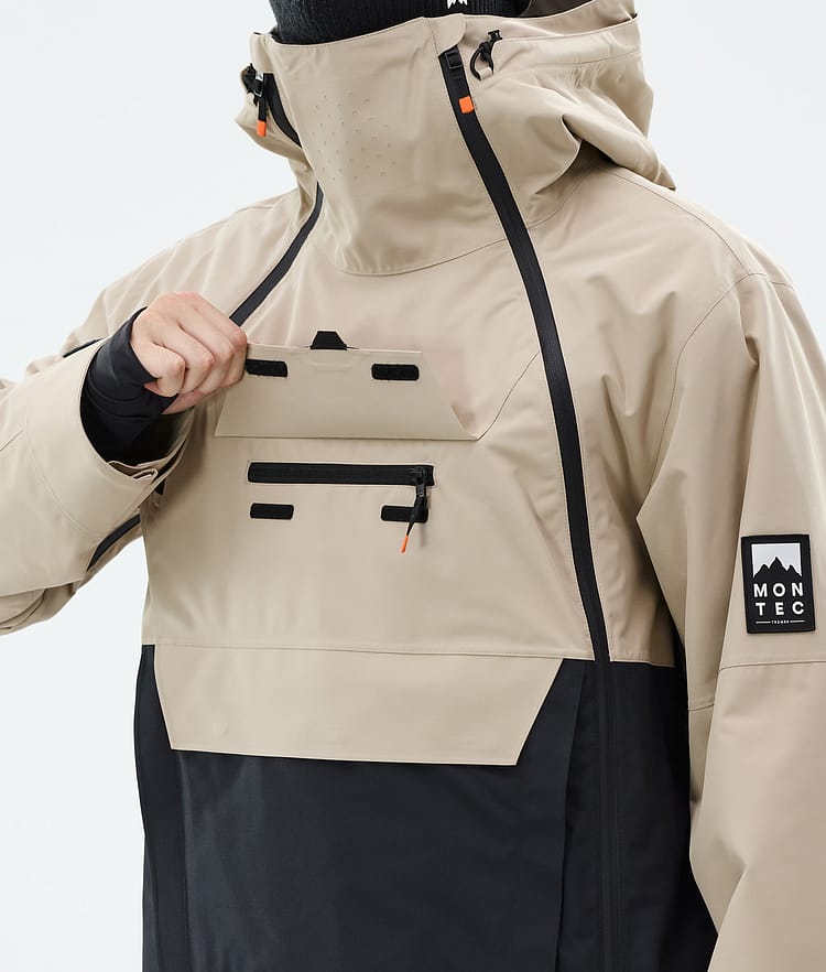 Montec Doom Snowboardjakke Herre Sand/Black Renewed, Bilde 10 av 11