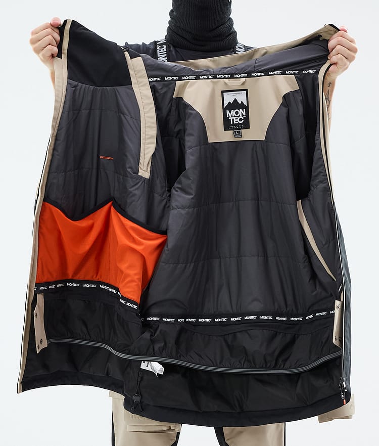 Montec Doom Snowboardjakke Herre Sand/Black Renewed, Bilde 11 av 11
