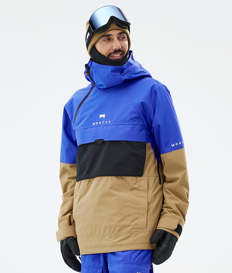 Montec Dune Snowboardjakke Herre Cobalt Blue/Back/Gold