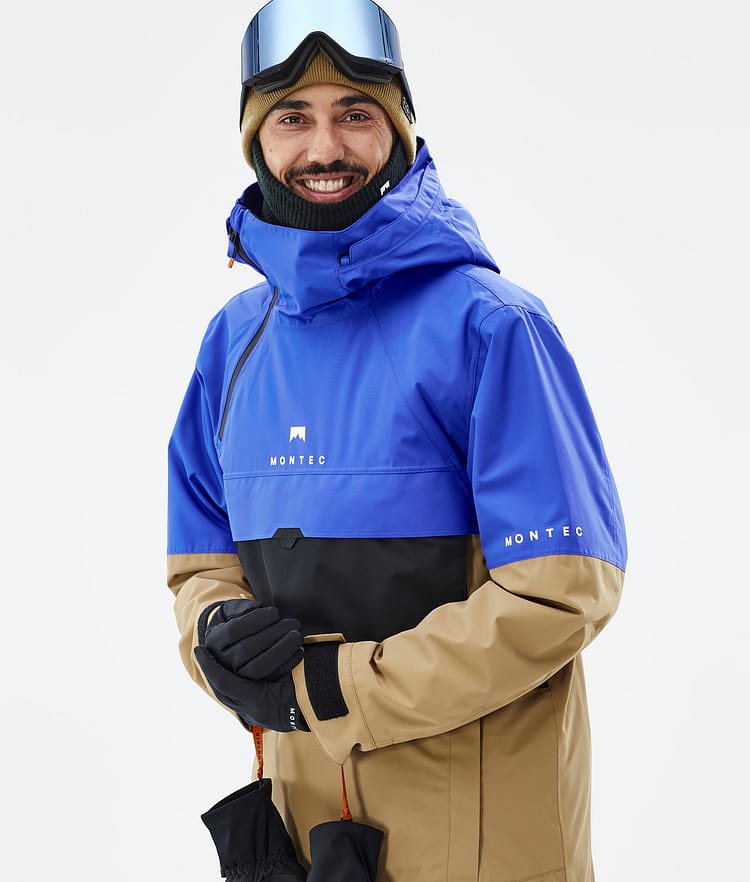 Montec Dune Snowboardjakke Herre Cobalt Blue/Back/Gold