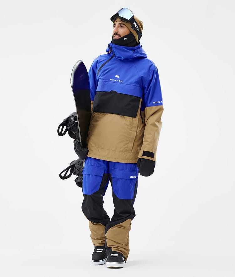 Montec Dune Snowboardjakke Herre Cobalt Blue/Back/Gold