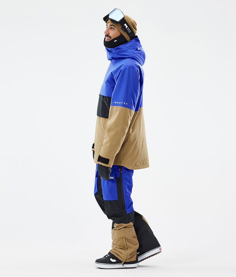 Montec Dune Snowboardjakke Herre Cobalt Blue/Back/Gold