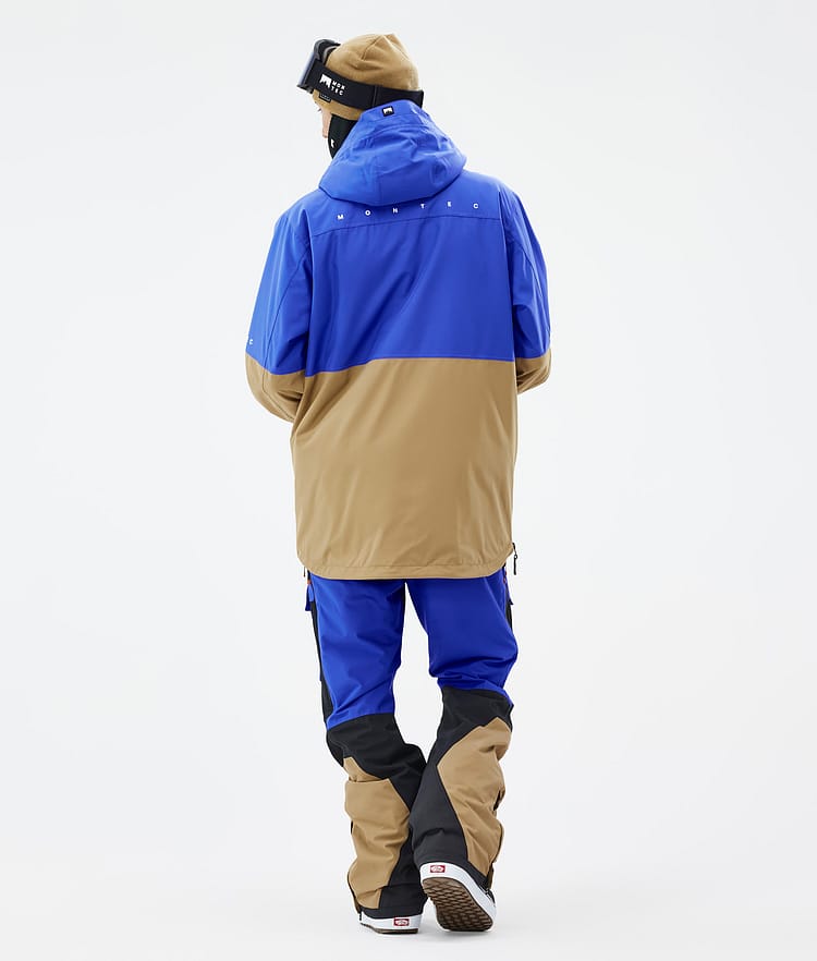 Montec Dune Snowboardjakke Herre Cobalt Blue/Back/Gold