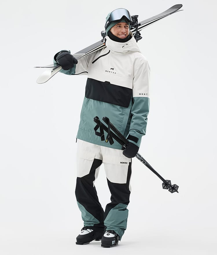 Montec Dune Skijakke Herre Old White/Black/Atlantic, Bilde 3 av 9