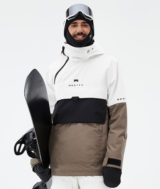 Montec Dune Snowboardjakke Herre Old White/Black/Walnut