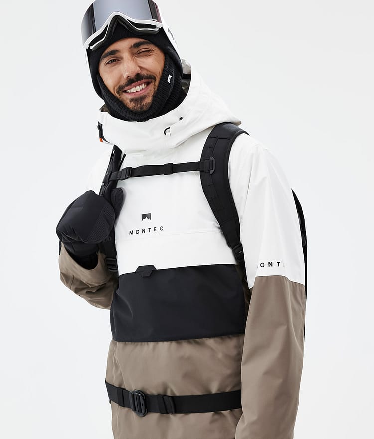 Montec Dune Snowboardjakke Herre Old White/Black/Walnut, Bilde 2 av 9