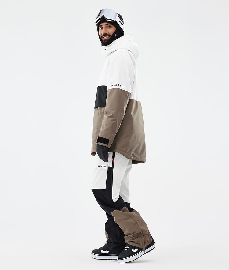Montec Dune Snowboardjakke Herre Old White/Black/Walnut, Bilde 4 av 9
