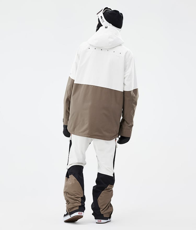 Montec Dune Snowboardjakke Herre Old White/Black/Walnut