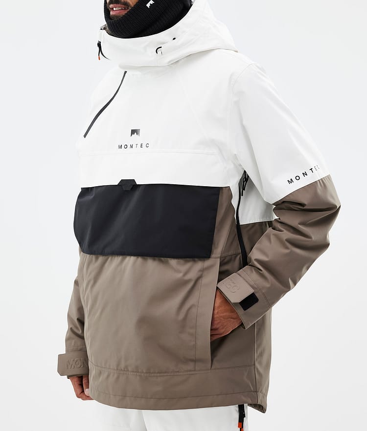 Montec Dune Snowboardjakke Herre Old White/Black/Walnut, Bilde 8 av 9