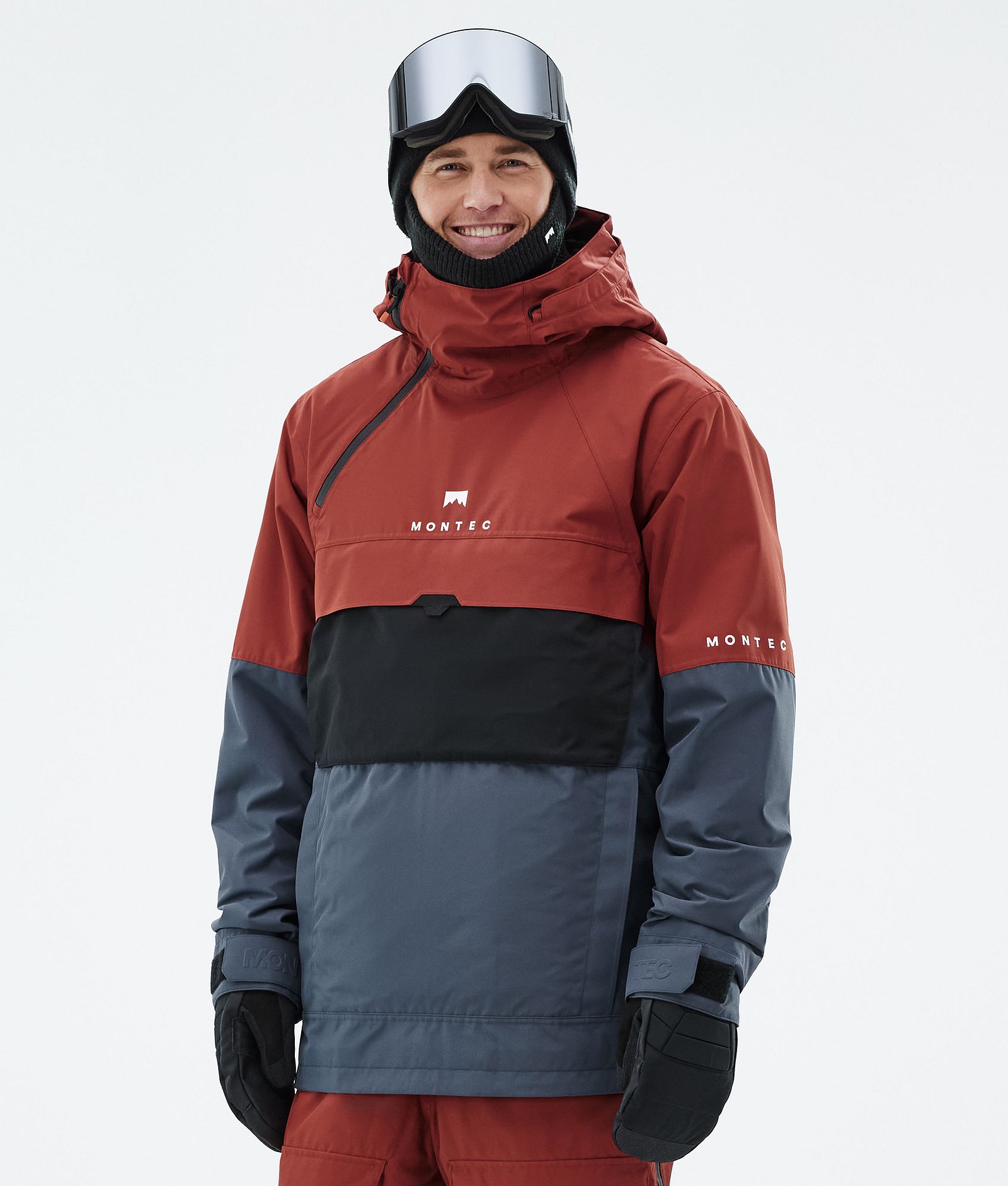 Montec Dune Snowboardjakke Herre Rust/Black/Metal Blue, Bilde 1 av 9