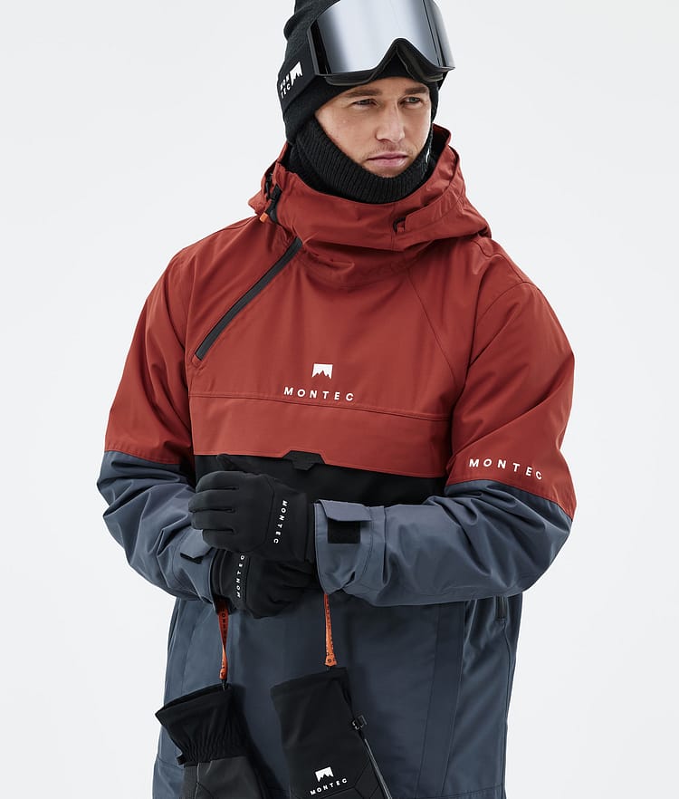 Montec Dune Snowboardjakke Herre Rust/Black/Metal Blue, Bilde 2 av 9