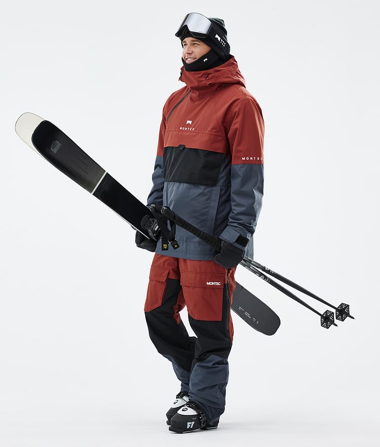 Montec Dune Skijakke Herre Rust/Black/Metal Blue, Bilde 3 av 9