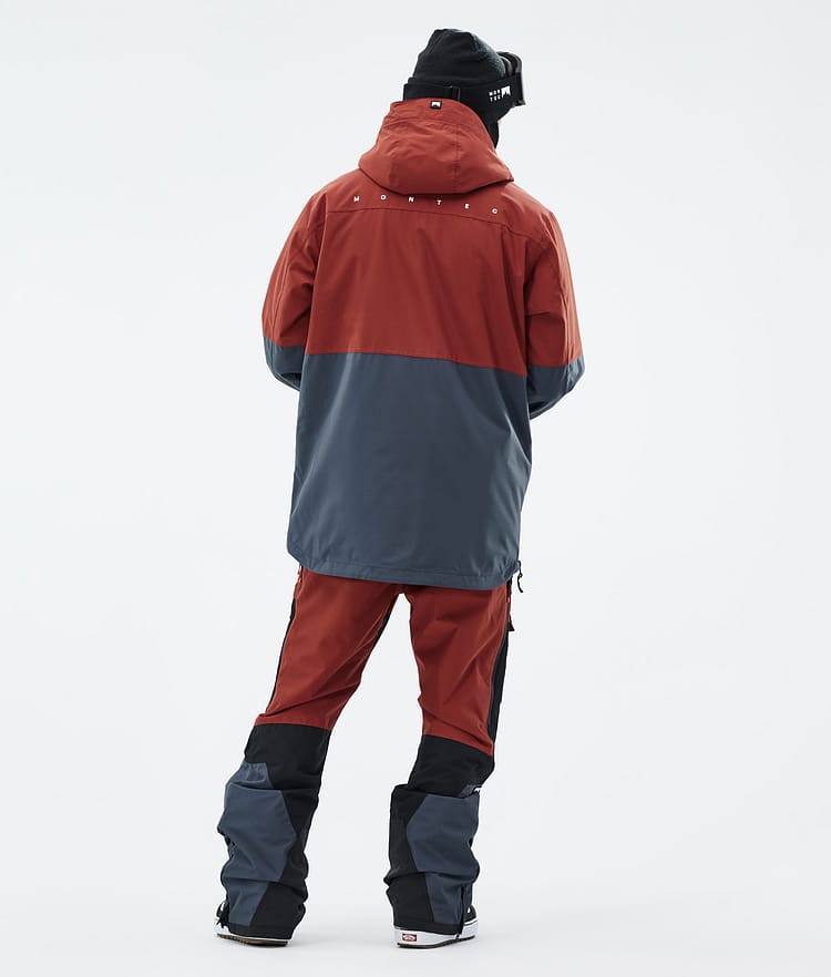 Montec Dune Snowboardjakke Herre Rust/Black/Metal Blue, Bilde 5 av 9