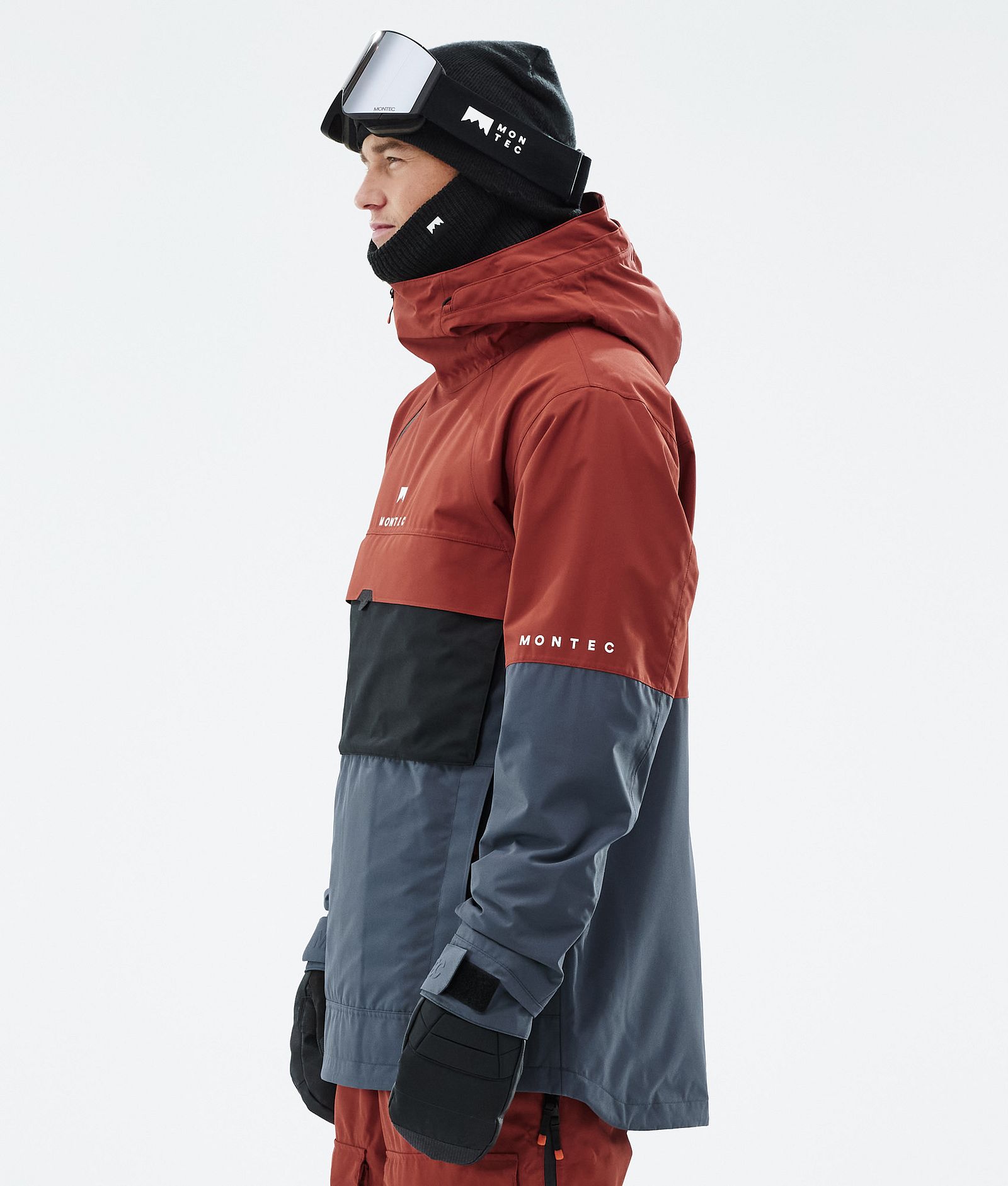 Montec Dune Snowboardjakke Herre Rust/Black/Metal Blue, Bilde 6 av 9