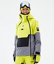 Montec Doom W Snowboardjakke Dame Bright Yellow/Black/Light Pearl